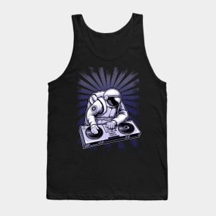 Astronaut Playing DJ Music Tank Top